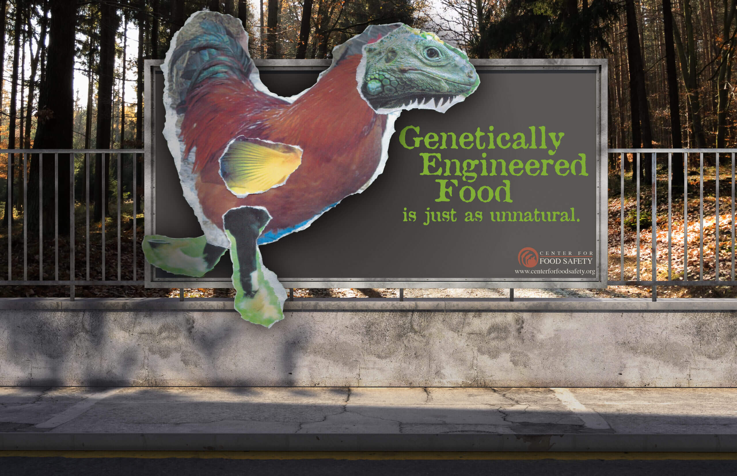 Genetically modified foods billboard